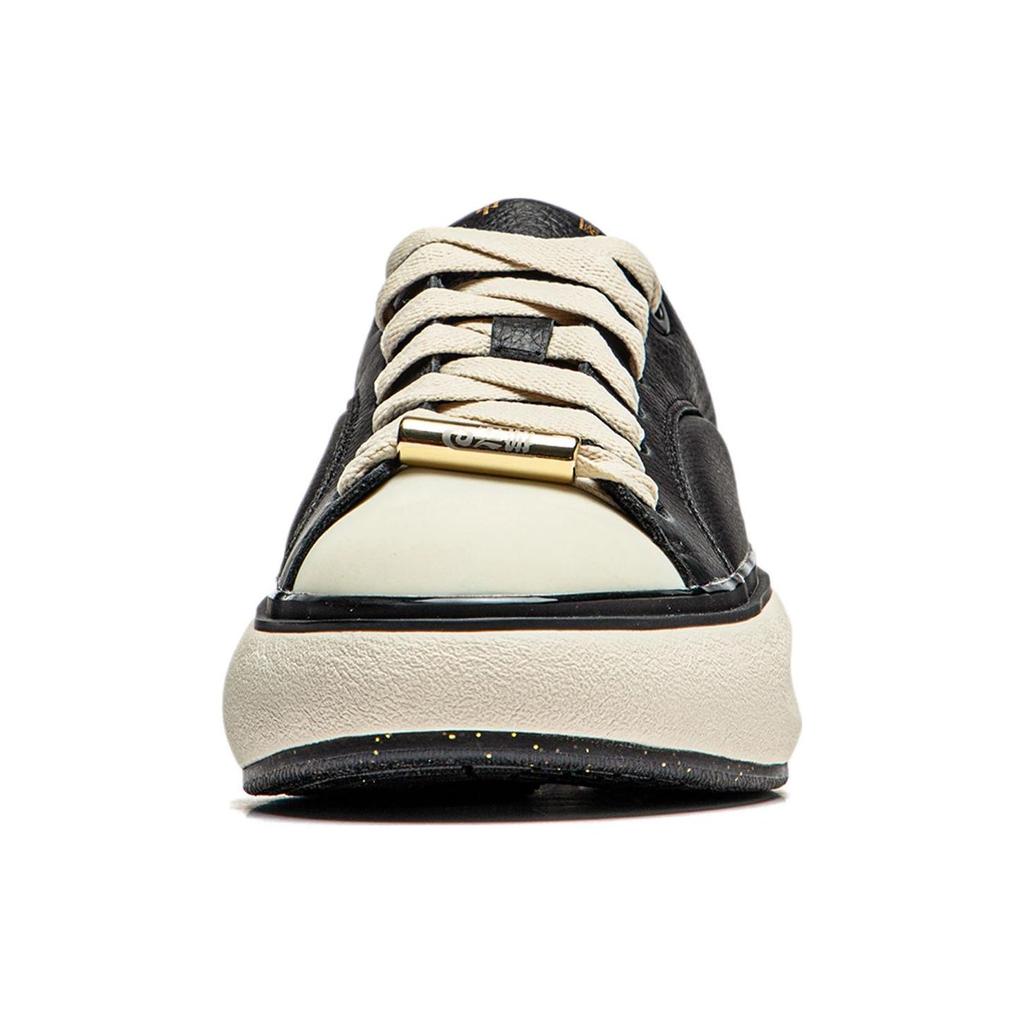 Li Ning Cloud Travel C4D Versatile Comfortable Simple Non-Slip Wear-Resistant Low-Top Lifestyle Casual Shoes Women Casual Shoes Black White AZGU038-2