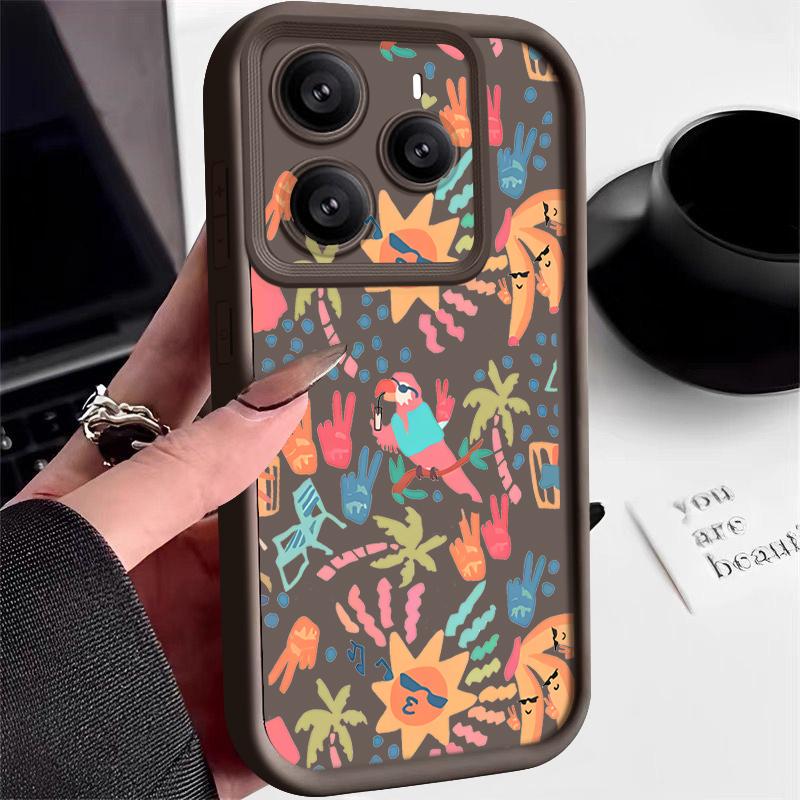 Colorful Cartoon Pattern Case For Xiaomi Redmi Note 14 13 Pro 5G 4G 12 11 Funda Xiaomi 14T 13T 11T Pro Shockproof Bumper Silicone Cover