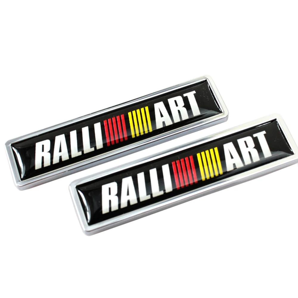 2pcs Car Side Body Sticker Emblem Decal for Mitsubishi Logo RALLIART ASX Lancer Colt Pajero Outlander Eclipse Galant Styling