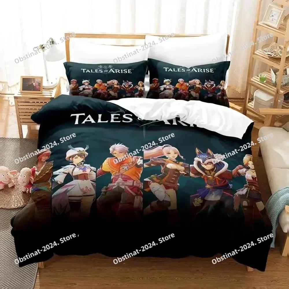 3D Print Game Tales of Arise Bedding Set Printed Comforter Quilt Bed Cover Duvet Cover Pillow Case 3 Pieces Sets Kids Adult Size