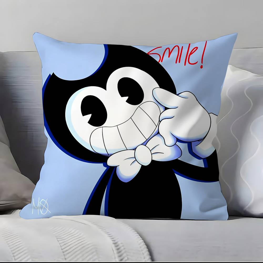 Bendy And The Ink Machine Pillow Case Pillowcase Soft Skin Friendly & Comfortable With A Hidden Zipper