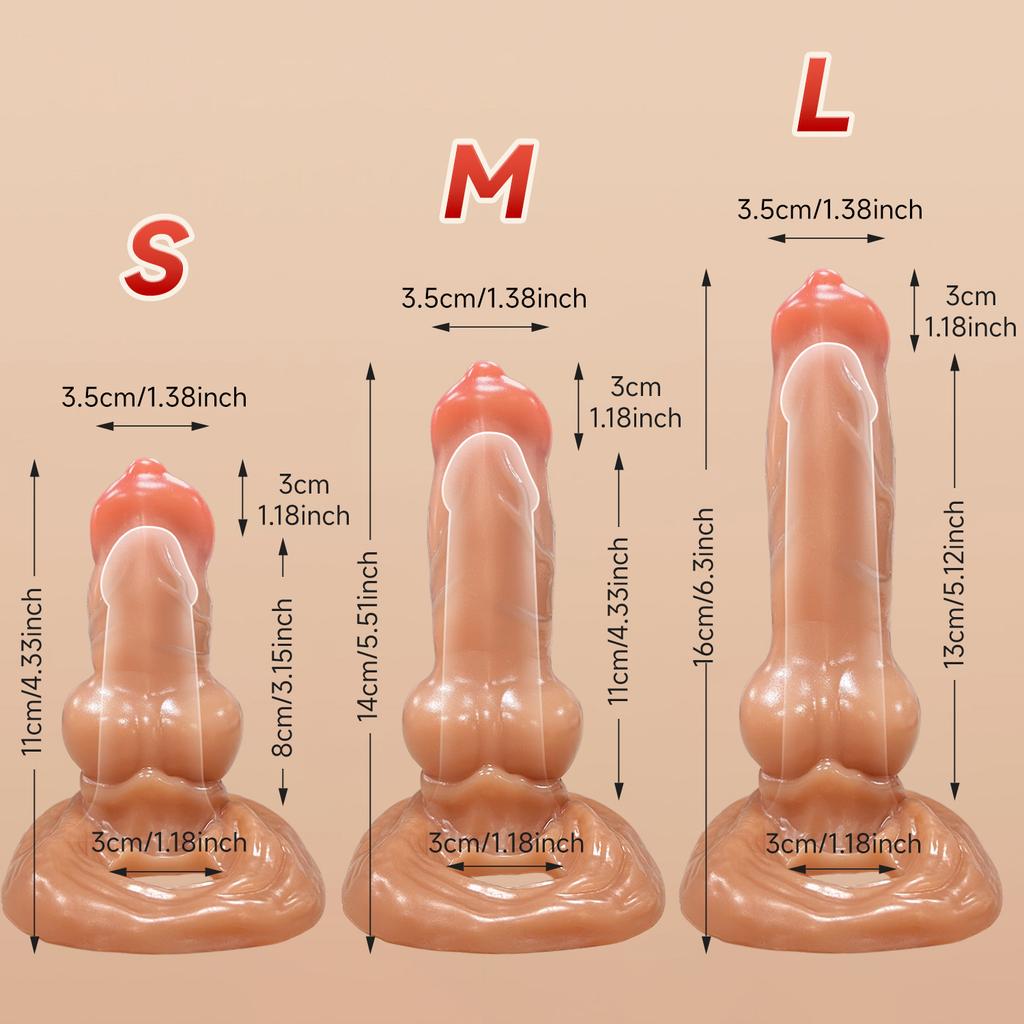 3size Soft Animals Dildo Penis Extender Enlargement Sleeve Reusable Condoms for Men Sex Toys Dick Delay Ejaculation Cock Ring18+