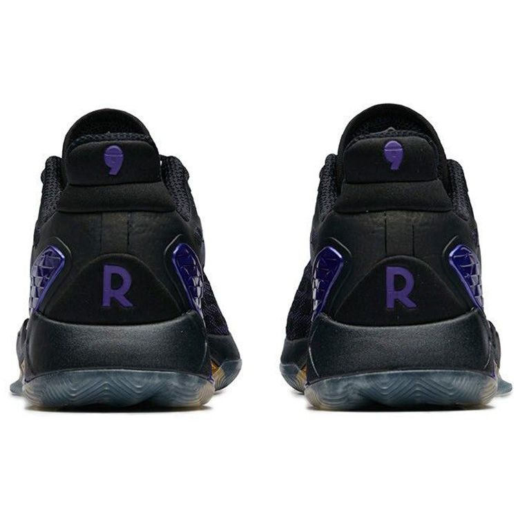 Anta RR5 Low Basketball Shoes Men Sneakers Black Purple 11911160R-4