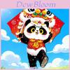 Panda Kite With Glassfiber Frame For Kids Outdoor Flying And Gift