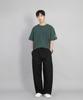 Seinteukeulu Front-Cutting Detail Ex Wide Pants Cde-371 Black