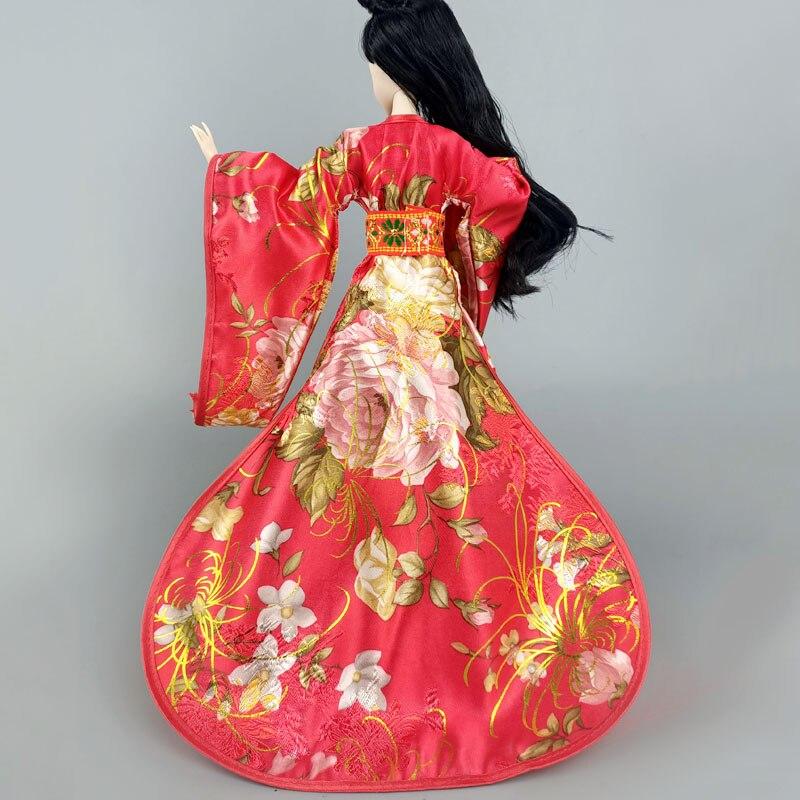 Cosplay Dress For Barbie Dolls 1/6 Traditional Chinese Ancient Beauty Costume Clothes Party Evening Dresses For Barbie Kids Toys