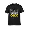 How To Pick Up Chicks T-Shirt Plus Sizes Vintage Graphics Aesthetic Clothing Short Sleeve Tee Men