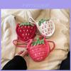 Adorable Hand-knitted Children's Coin Purse Cute Strawberry Mini Crossbody Bag For Girls