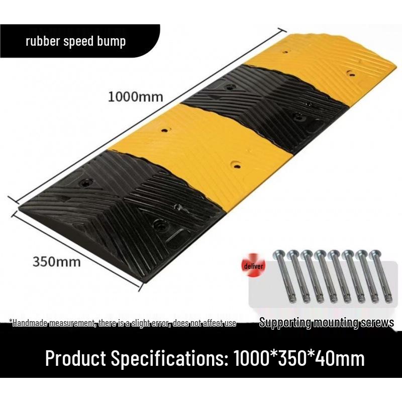 High-Quality Thickened Rubber Speed Bump for Road Safety