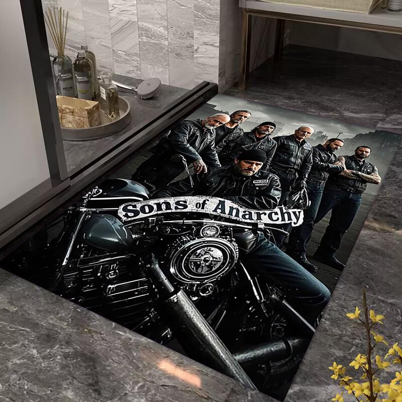 Sons Anarchy: Brotherhood Rebellion carpet floor mats Doormat Art Christmas gifts Dormitory decoration