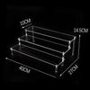 Ladder Acrylic Display Stand for Funko Figures,Cosmetics,Cupcake Perfume,Doll;Display Riser Rack Shelf for Decoration Organizer