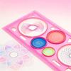 4/8pcs Transparent Spirograph Drawing Rulers (20x11cm) – Rotating Geometric Pattern Templates, Reusable Drafting Tools
