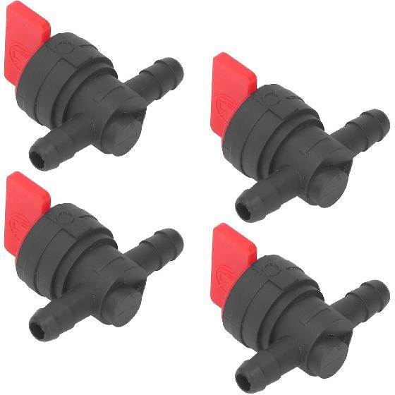 10Pcs Fuel Shut Off Valve, 1/4 Inline Fuel Cut Off Shut Off Valve Gas Fuel Small Engine On Off Fuel Switch Tap for 494768 5091H 5091K 697947 Lawn