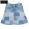 HYSTERIC GLAMOUR Blue 01243AK02 Patchwork Denim Skirt Skirt S blueUsed