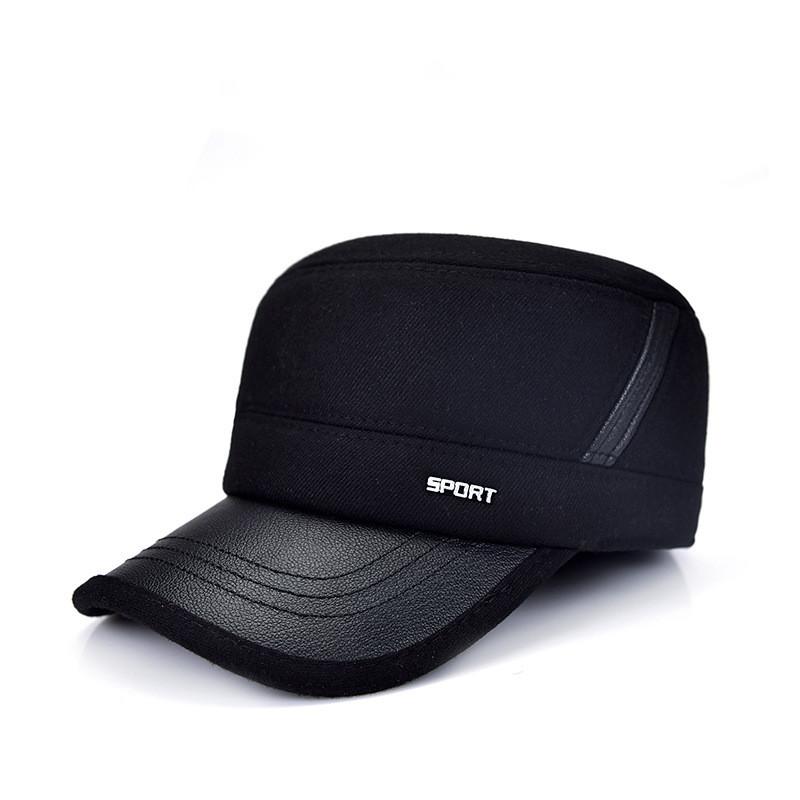 Protection Sport Ear Flat Top Hat The Elderly Windproof Warm Thickening Wool