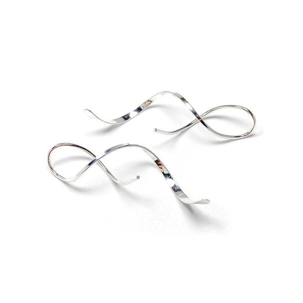 Spiral Ear Line Spiral Earrings Stainless Steel Spiral Line Earring for Women