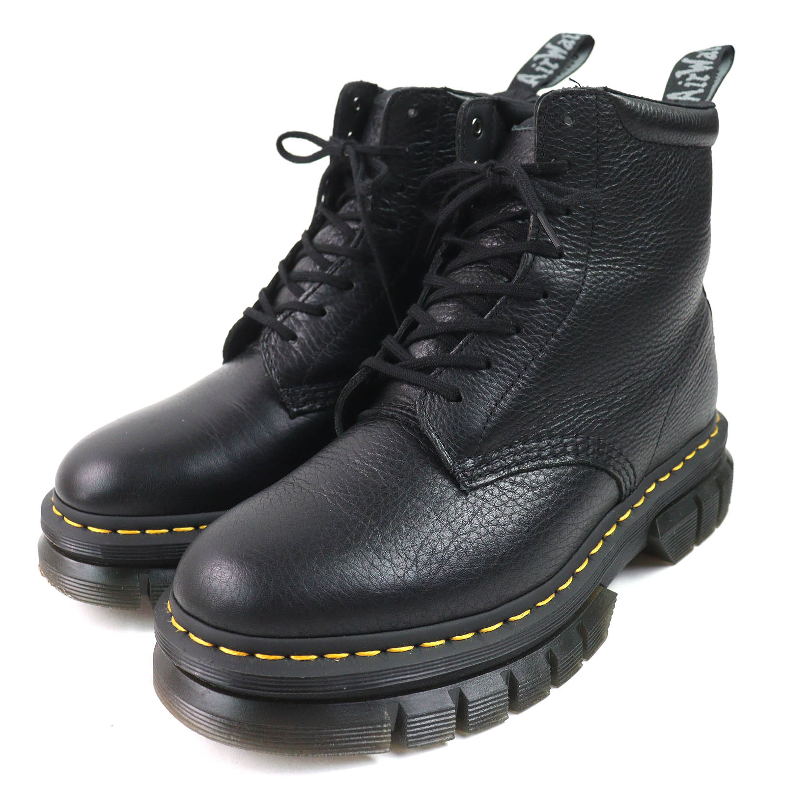 Excellent Dr.Martens short boots RIKARD POLISHED SMOOTH 8I 8-hole black leather Used