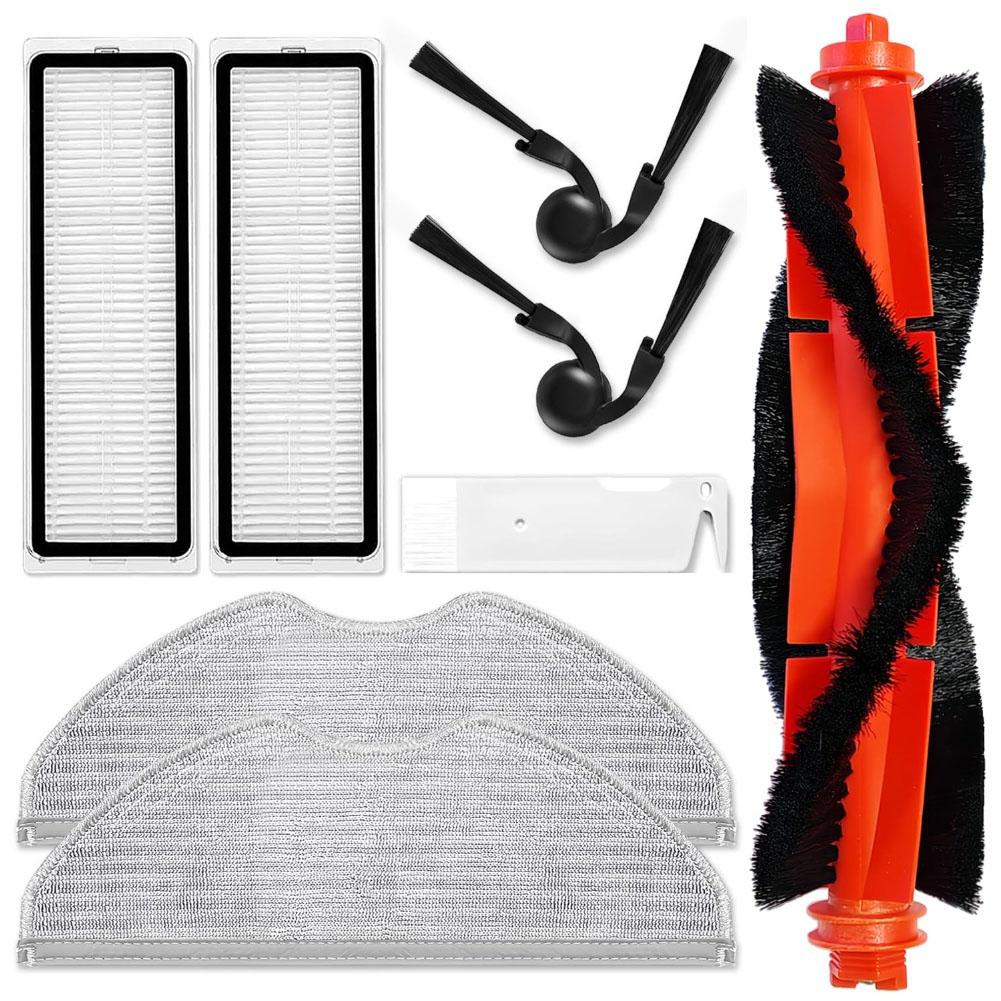 For Xiaomi S40C/E101 Robot Vacuum Cleaner 8pcs (Main Brush, Side Brush, Filter, Mop) Accessories Set
