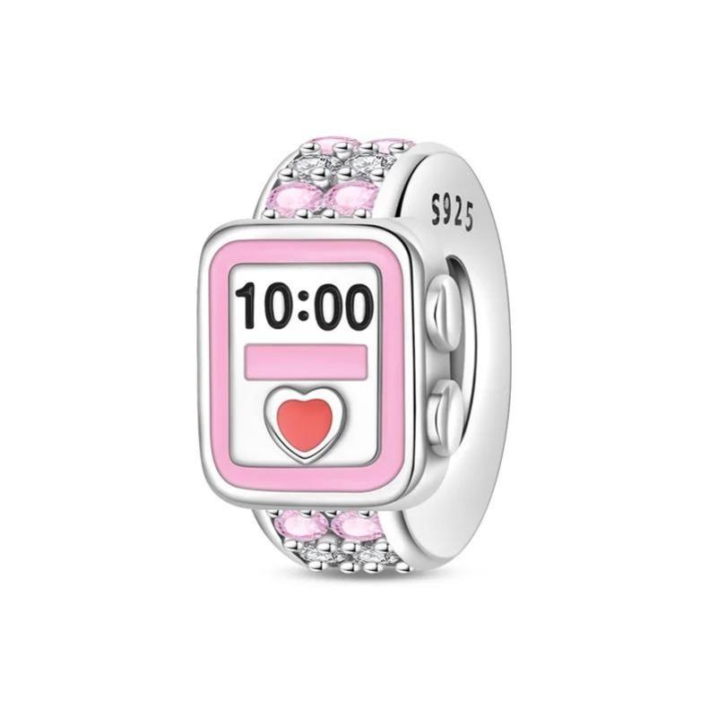 Back To School Copper Charms Bag Earphone Magic Cube Watch Games Console Bead Pendant Fit Bracelet Necklace Jewelry