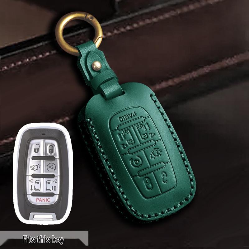 Leather Car Key Cover for Chrysler Grand Voyager