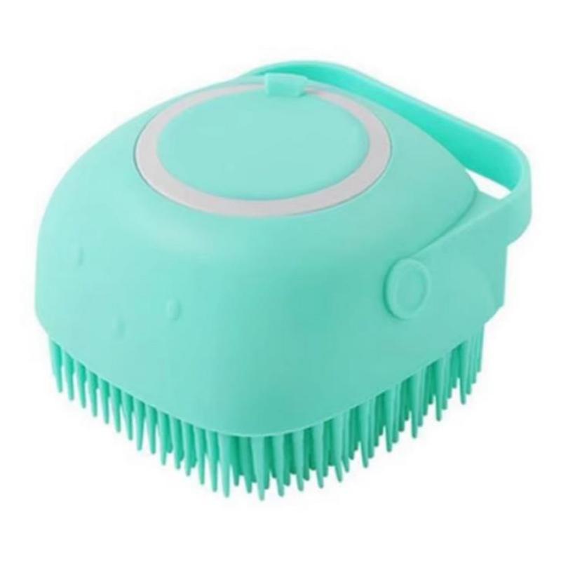 Silikon Şampuan Banyo Fırçası Masaj Tarak Bakım Scrubber Fırça Banyo Aksesuarları Bebek Çocuk Silikon Vücut Scrubber