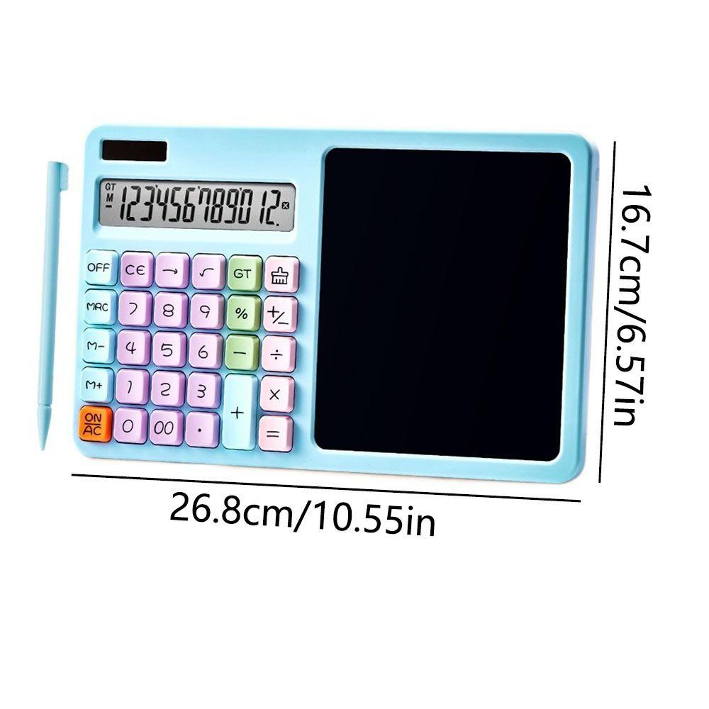 Solar Powered Calculator with Writing Board Handwriting Board Calculator  Financial Accounting