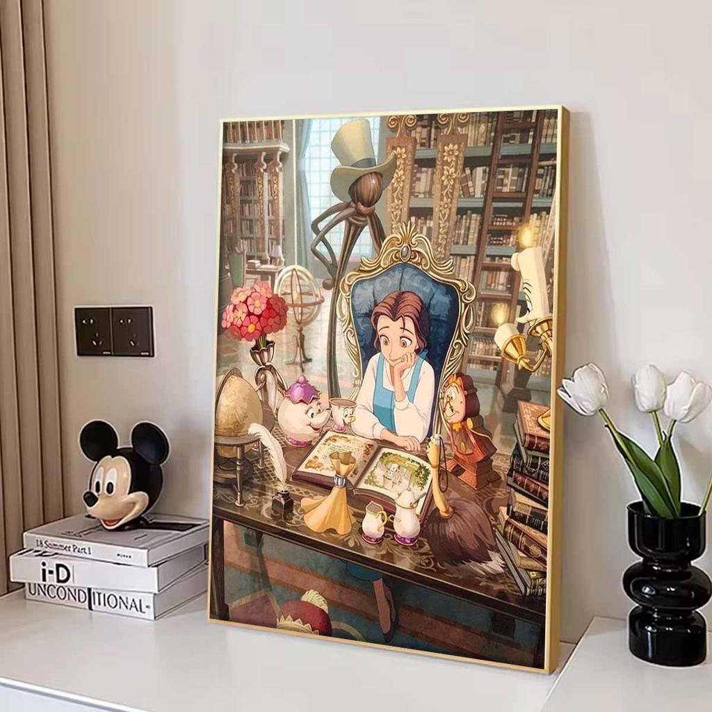 5D Diy Diamond Painting The Princess Reading Books Full Drill Rhinestones Mosaic Embroidery Handmade Products Home Decor Gift