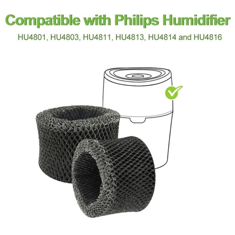 2/4/6Pcs Replacement Filters for HU4102/FY2401/HU4801/HU4802/HU4803/HU4813/HU4811 Humidifier Wick Replacement Filters