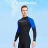 Men Diving Protection Clothes Warm Sunscreen Snorkeling Surfing Swimsuit with Zipper Anti-scratch Breathable Outdoor Accessories