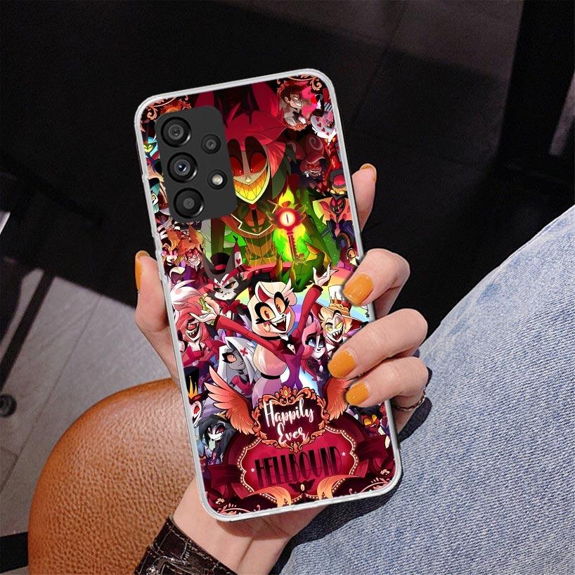 H-Hazbin Hotel Angel Dust Phnoe Case for Samsung Galaxy A17 A37 A57 A16 A26 A36 A56 A15 A14 A13 A55 A54 A53 A35 A34 A33 A25 A24