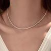 Turquoise Pearl Necklace Stacked Women's Accessories Summer Collarbone Chain High-end Light Luxury Niche Pendant Neck Chain Jewelry