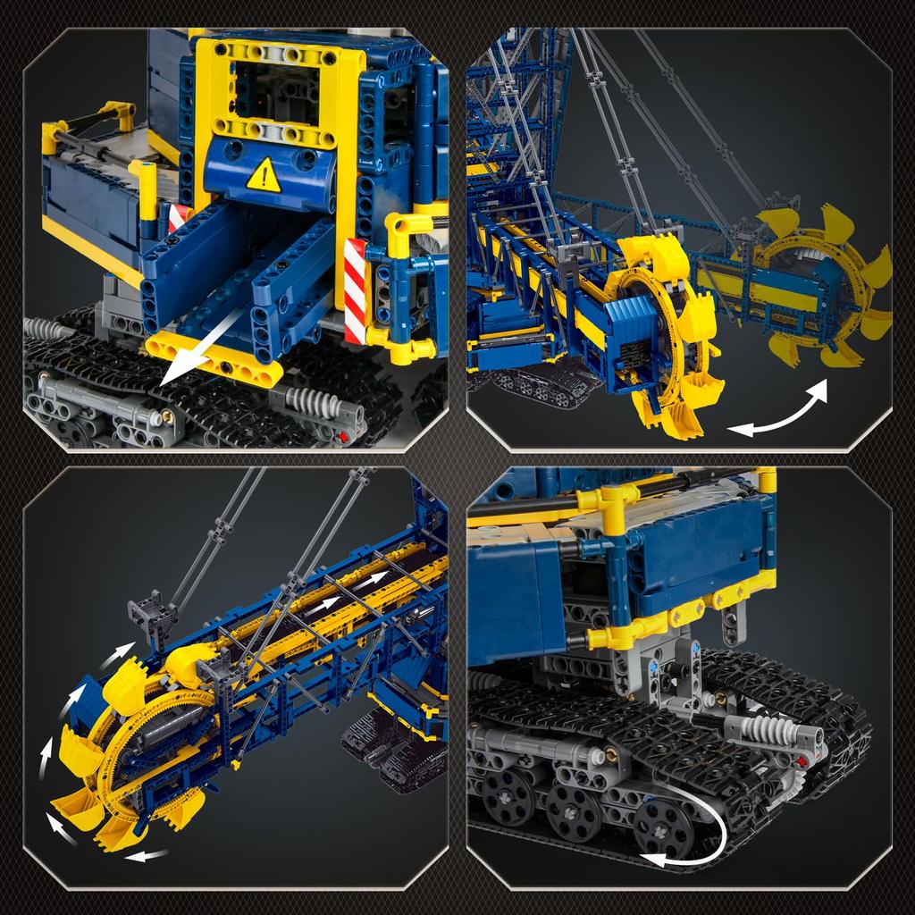 Mould King 17006 Technik Bucket Wheel Excavator Building Block Set