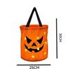 1-20PCLED Light Up Halloween Pumpkin Candy Tote Bag Basket for Kids Trick or Treat Party Bucket for Holiday Event Decoration Use