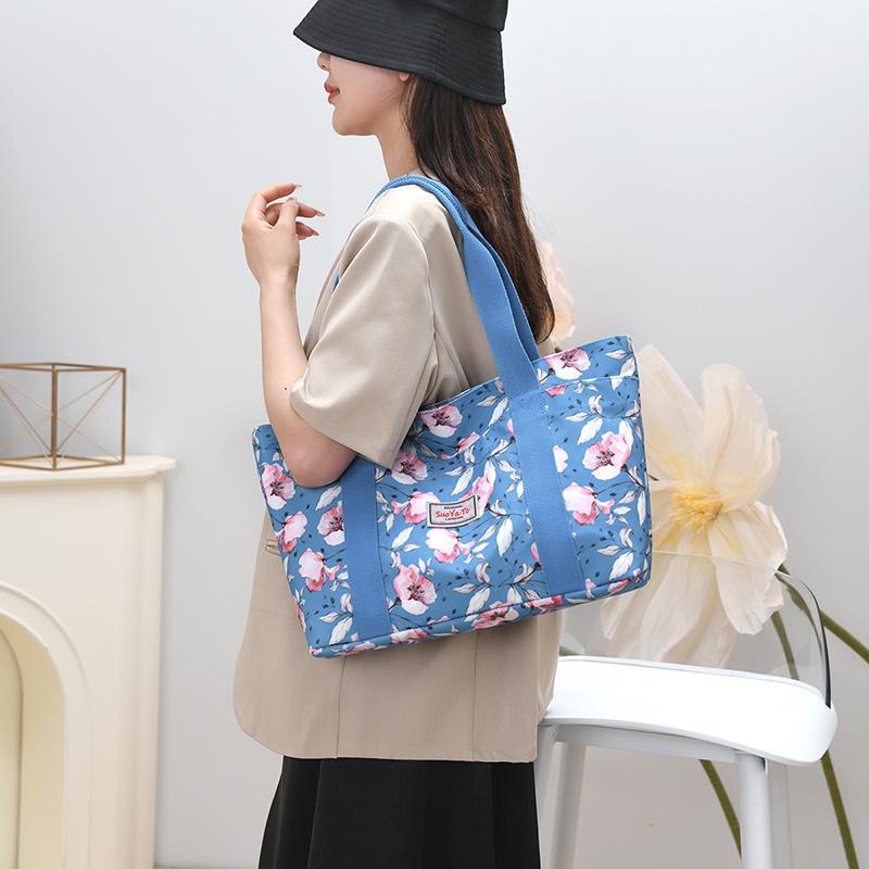 Large Capacity Tote Bag Women Commuter Printed Shoulder Bag Mother Bag