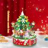 Christmas Tree Music Box Building Blocks Toys Kit, Christmas Toy Model Assembly Ornaments, Children'S Holiday Toy Gift
