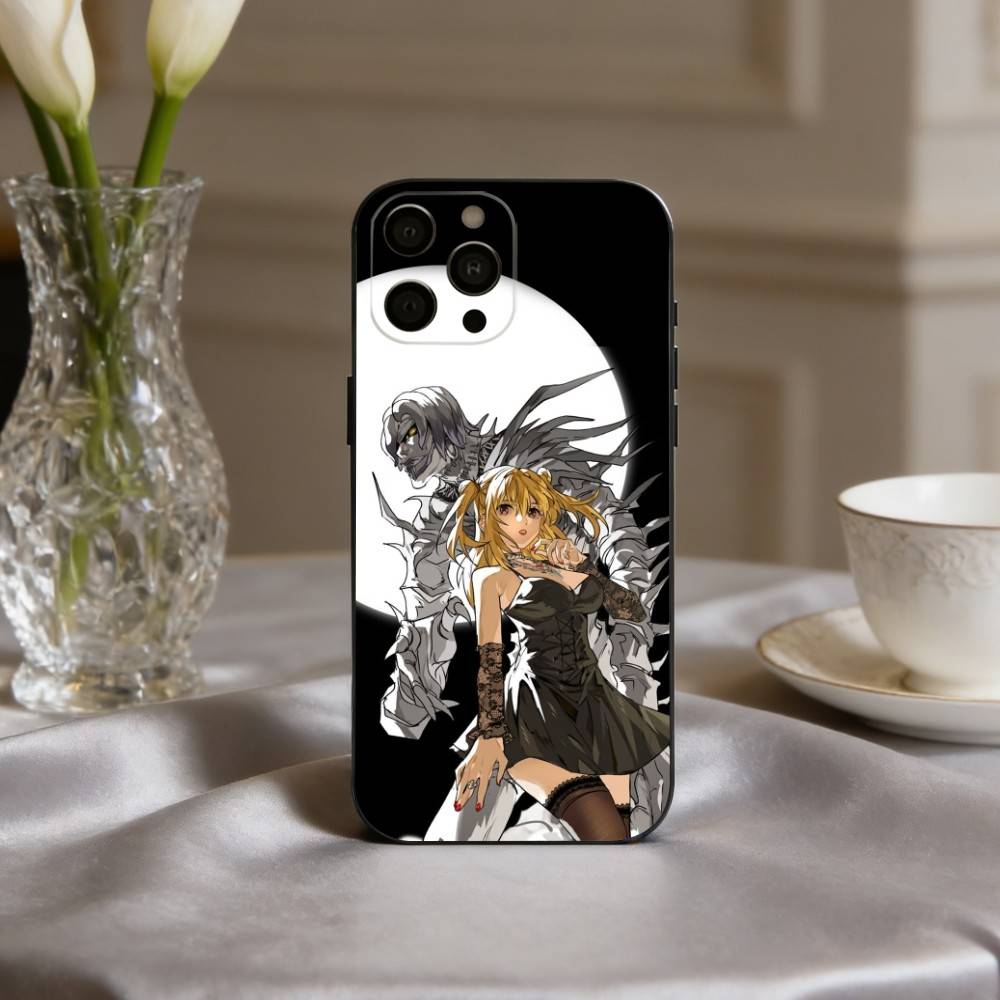 M-Misa D-Death-H N-Note-E Phone Case For iPhone 17pro, 16,15,14,13,12,11 X XR Plus,Others Soft Black Cover