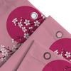 Elegant Japanese Cherry Blossom Shower Curtain With Pink Full Moon Design For Bathroom Decor Waterproof Fabric With Hooks Ideal