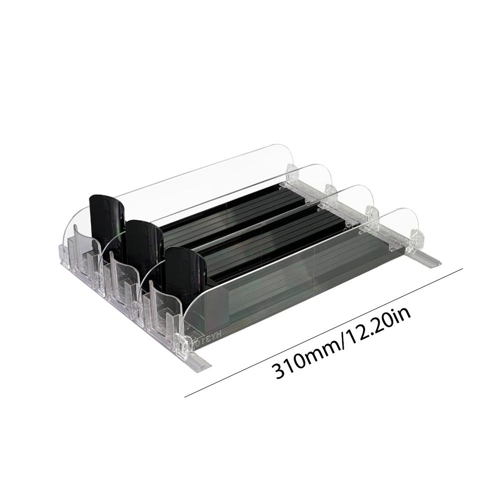 Refrigerator Drink Organizer Dispenser Auto Beer Pusher Holder Adjustable Width Soda Can Bottle Pusher for Kitchen Fridge Gadget
