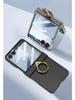 Samsung Z Flip7 Full-Cover Solid Color Case with Hinge Protection and Built-In Ring Stand