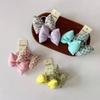 Floral Printed Ponytail Holder Cotton Hair Tie Fashion Rubber Bands  Children
