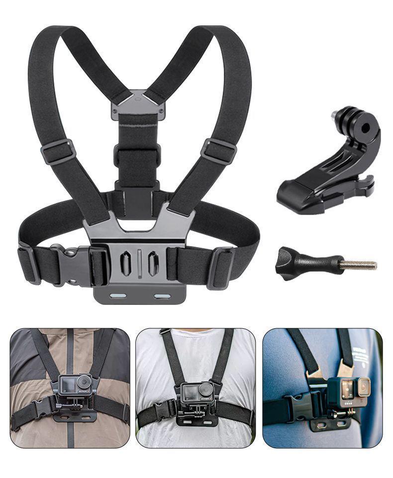 Insta360 AcePro2 Camera Accessories: Riding Headband, Chest Strap, Backpack Clip, Motorcycle Mount