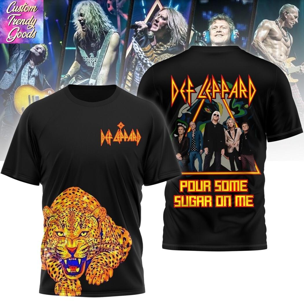 Def Leppardd Pour Some Sugar On Me 3D T-Shirt Gift fans A391 S