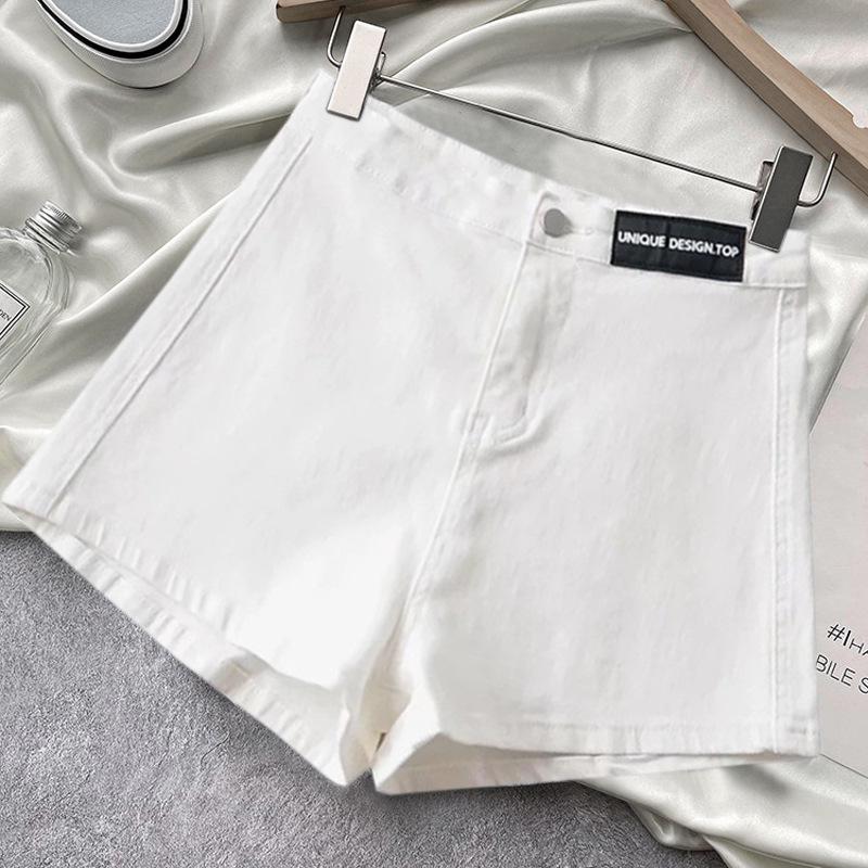 Women's High Waist Denim Shorts - 2022 Summer Thin Style, Elastic Slim A-Line Hot Pants