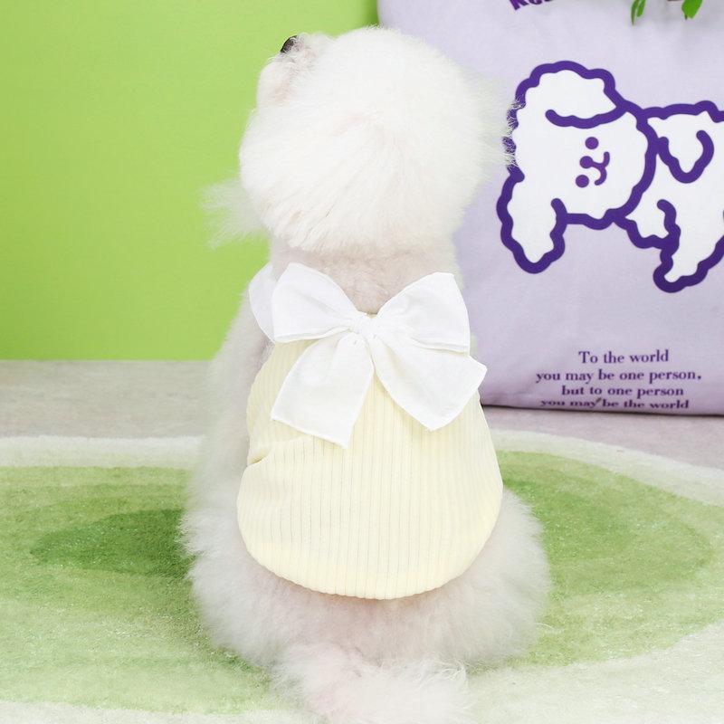 Cotton Summer Dog Clothes for Small Medium Dogs Breathable Dog Dress Thin Puppy Pet Cat Vest Chihuahua Yorkies Pet Clothing