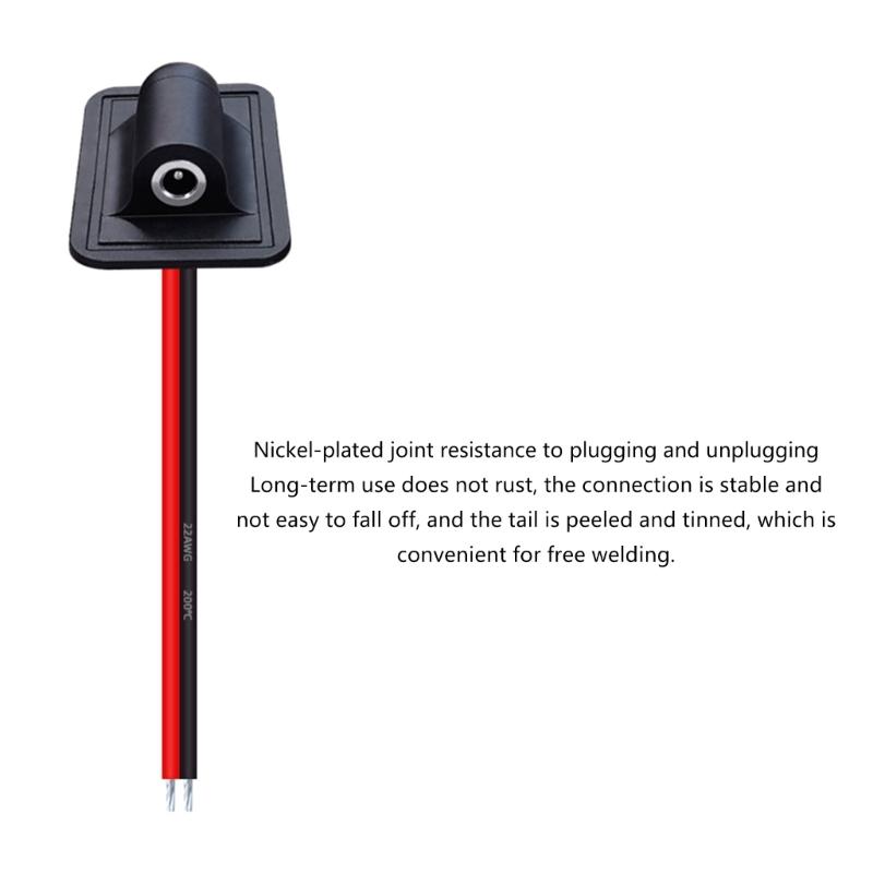 High Temperature Resistance of 200℃ USB Female Extension Power Cables Cord Suitable for LED Lighting & Fan Applications