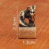 Juego de 12 Sellos de Animales del Zodiaco de Latón Pequeñas Figuras Decorativas Colección de los Doce Animales del Zodiaco Chino