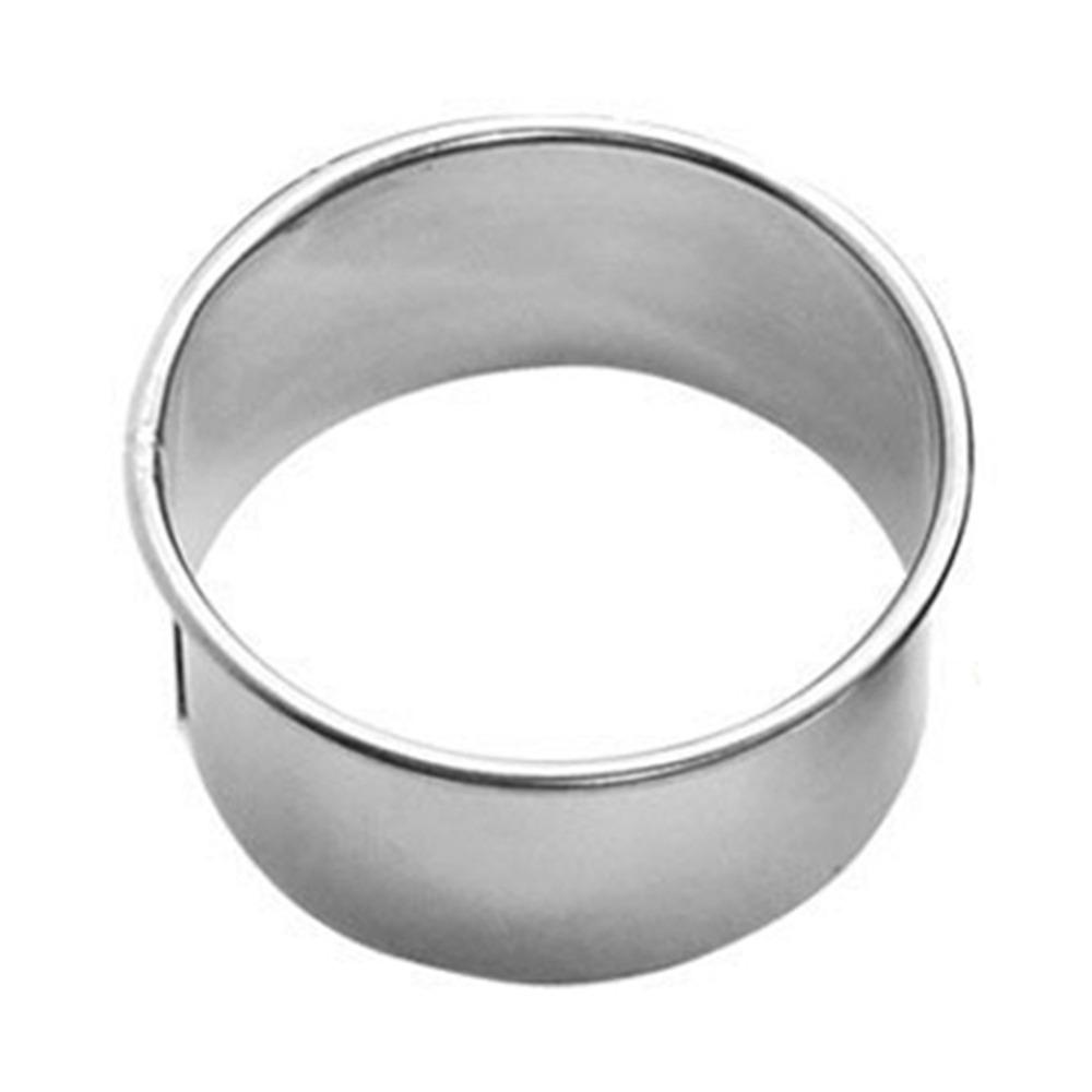 12pcs Stainless Steel Biscuit Cutter Round Shape Donut Cutter Cookie Pastry Dessert DIY Daily Use