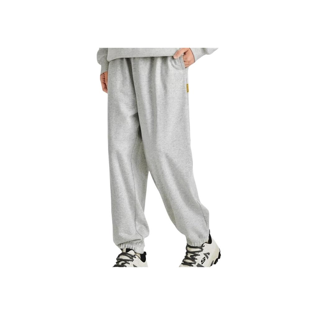 Skechers Outdoor Sports Elastic Waist Mid-Rise Cuffed Casual Pants Men Bottoms Gray L424M081-0248