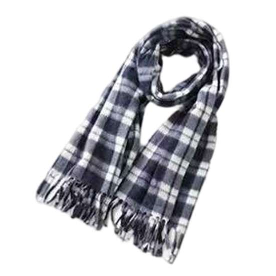 Fashionable Cold Weather Scarves Classic Plaid Scarf for Women, Soft Cashmere-like Winter Shawl Stylish Sweaters with Tassels, Large Warm Wrap
