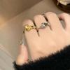 Simple Hand Holding Open Ring Niche High-End Couple Hug Hand Ring